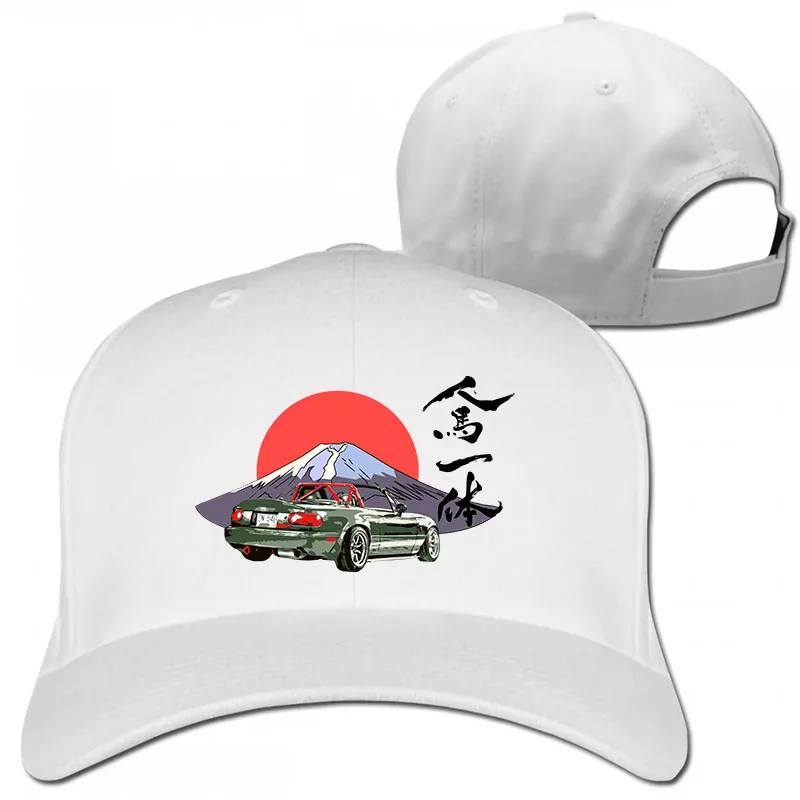 Mazda Miata Mx5-Jinba Ittai Mount Fuji edition, бейсболка для мужчин и женщин, кепки для водителя грузовика, модная Регулируемая Кепка - Цвет: 1-White
