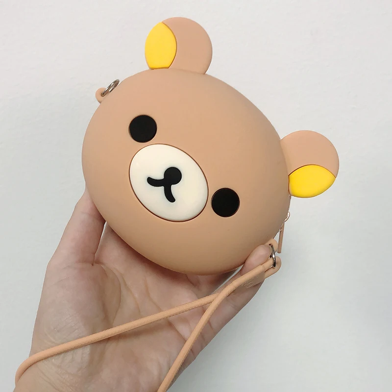 purse Горячая Kawaii Мультфильм Дамбо дети силиконовые кошельки для монет кошелек дети девочка Женщины для подарка Леди деньги ключ сумка гарнитура сумка - Цвет: purse