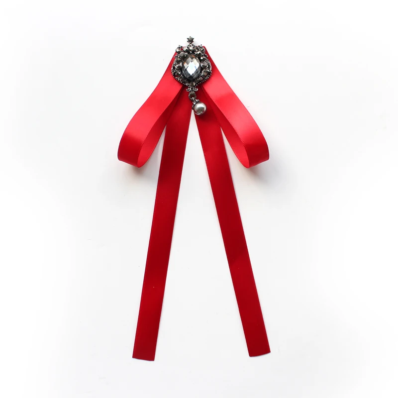 Ribbon Tie Элегантный мужской женский шейный воротник, галстук-платок стразы, галстук, свадебные, деловые, вечерние, Подарочные ленты, галстук-бабочка, аксессуар - Цвет: Ribbon Tie