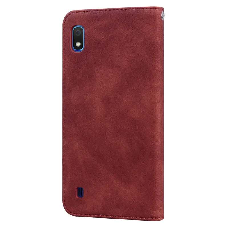 For Samsung Galaxy A10 Case Luxury Wallet Flip Case For Samsung A10 A 10 Cover SM-A105F Business Card Holder Coque Funda Bumper samsung cases cute