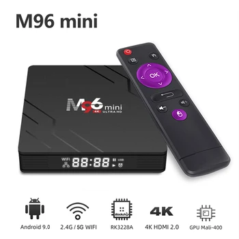 

Newest M96 MINI TV Box Android 9.0 RK3228A Mali-400MP2 2GB RAM 16GB EMMC 2.4G/5G Wifi bluetooth 4K Youtube Smart TV