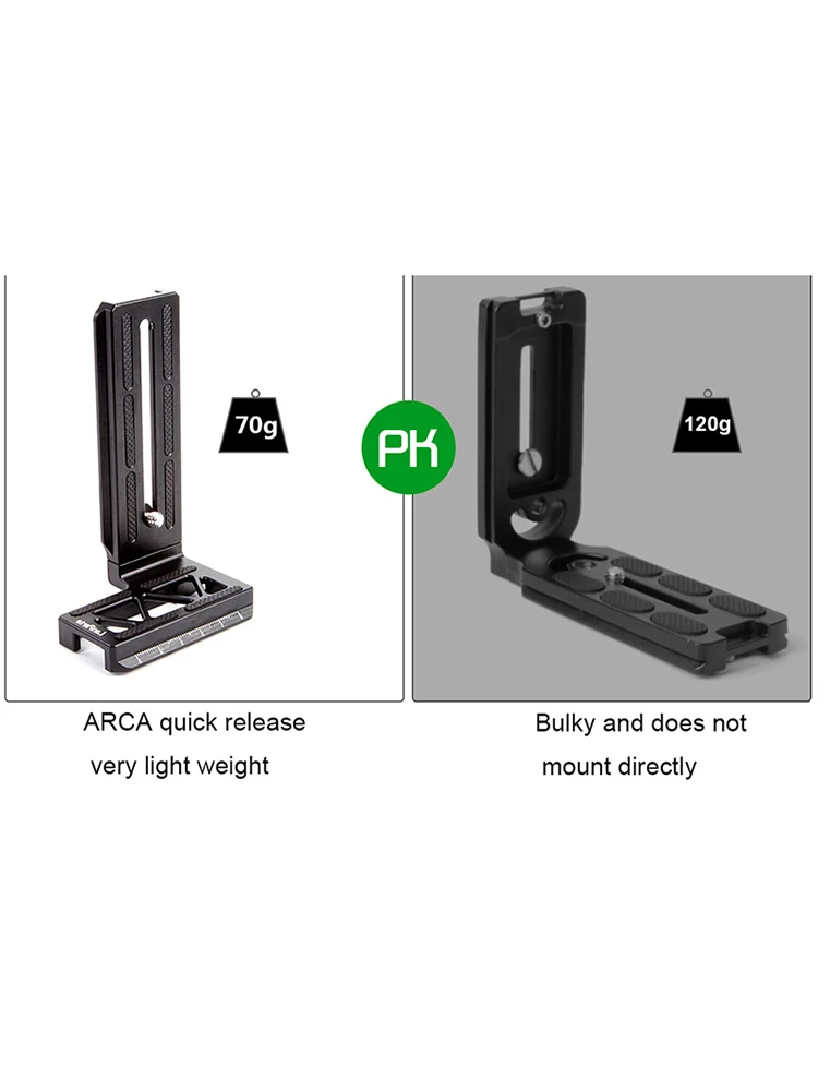 Lanparte RSCL-02 Quick Release L Plate for DJI Ronin SC Stabilizer Gimbal Accessory With ARCA Quick Release Vertical Bracket