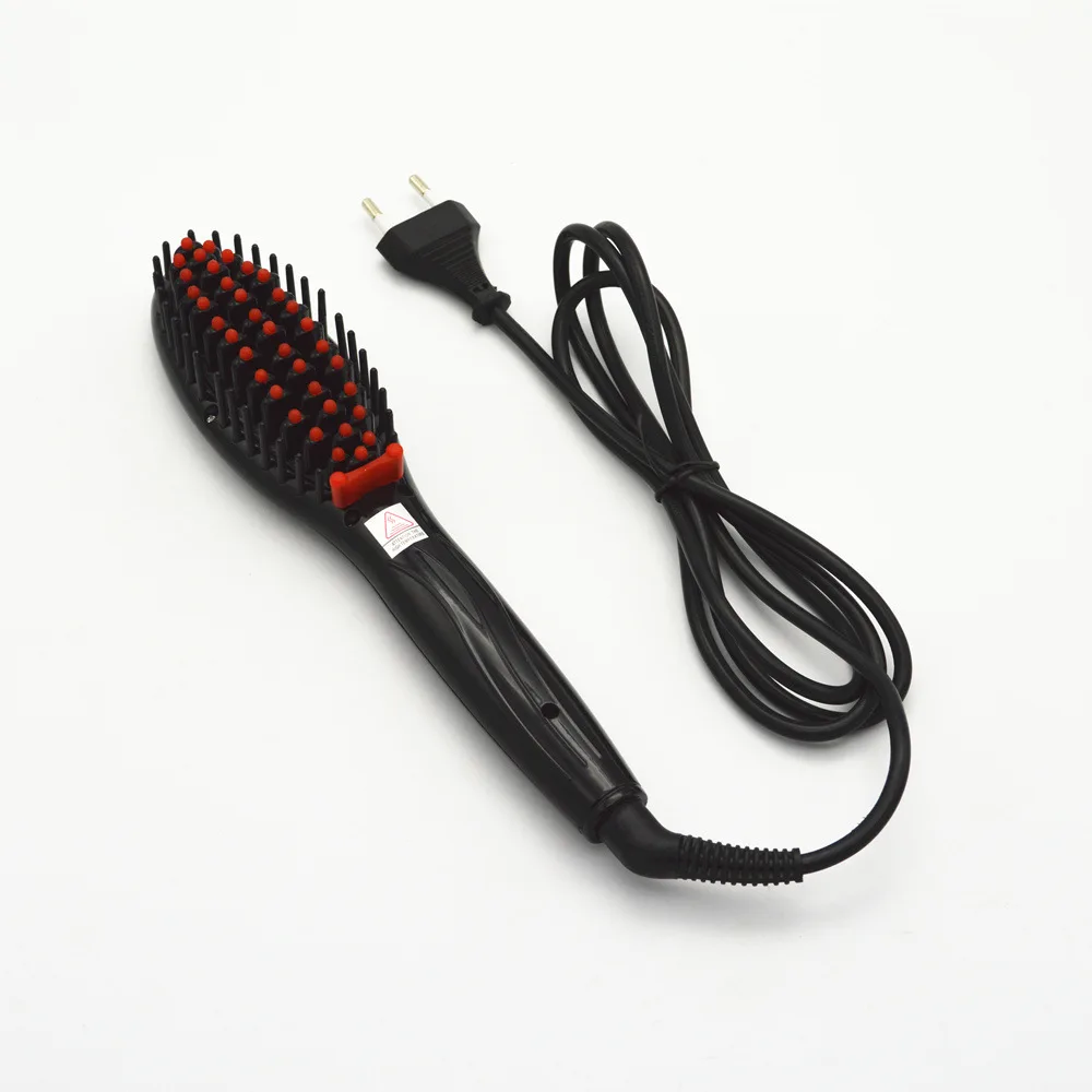 Керамическая электрическая щетка для выпрямления волос, выпрямитель для волос, расческа для девушек, девушек, влажных и сухих волос, инструменты для укладки