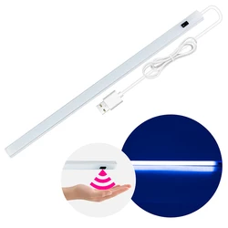 Lampe LED avec capteur de mouvement PIR, balayage manuel, USB 5V, idéale pour une chambre à coucher, un bureau, une cuisine ou une garde robe, luminaire décoratif, 30cm 