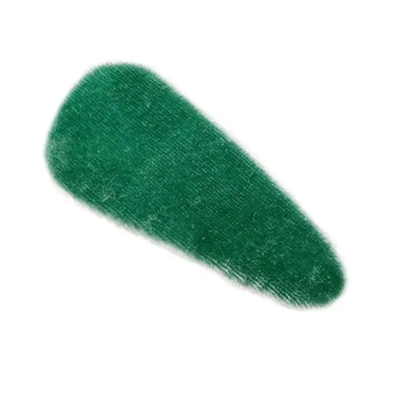 Korean Fall Autumn Velvet BB Hair Clips Sweet Candy Color Water Drop Hairgrip Women Girls Posterior 3