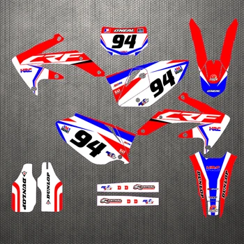 

Motorcycle stickers custom complete tool graphics background decal sticker quantity luster for the team CRF450X 08-18 2008 2009