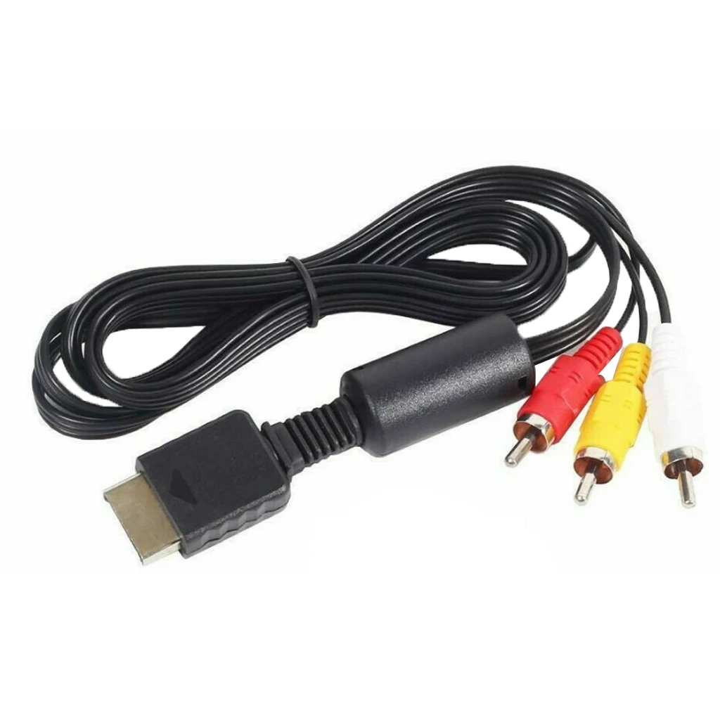 Аудиовидео 6ft av кабель провод к 3 RCA ТВ проводу для Sony PS1 PS2 PS3|Запасные части| |