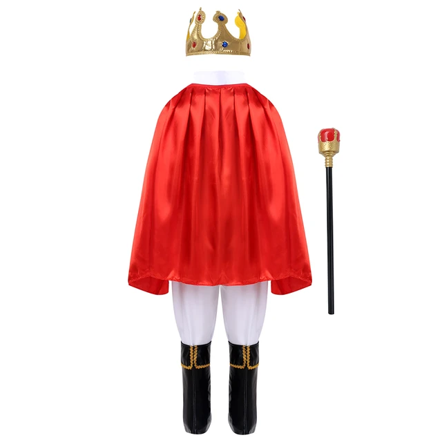 Rei medieval Cosplay para crianças, vestido extravagante, contagem de  imperos, duque, vestido para menino, presente de aniversário, Halloween,  Purim - AliExpress