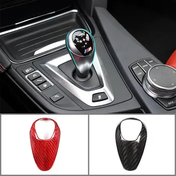

For BMW M2 M3 M4 M5 X5M X6M Real Carbon Fiber Car Central Control Gear Shift Head Cover Trim Sticker Auto Accessories Interior