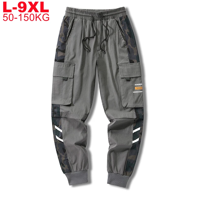 

Plus Size 9xl 8xl Camouflage Cargo Pants Joggers Men Trousers Hip Hop Army Camo Cotton Sweatpants Men's Big Pockets Cargo Pants