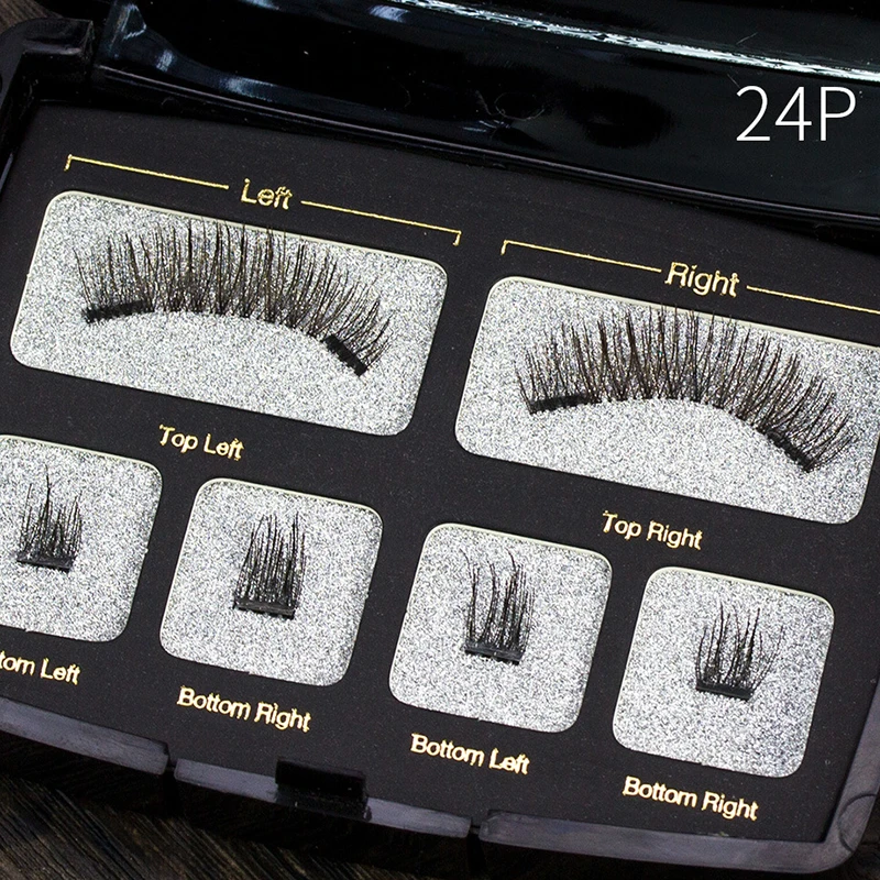 5D магнитные ресницы с 2 магнитами поддельные норковые натуральные длинные выпученные ресницы 3D накладные ресницы упаковка коробка набор щипцы для макияжа