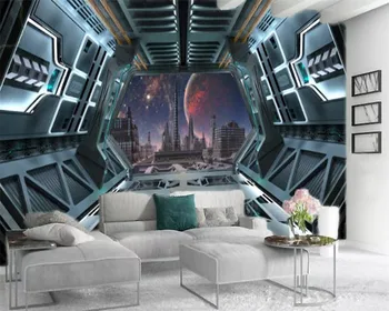 

Custom Any Size 3d Wallpapers Tech Space Tunnel Customize Your Favorite Premium Silk Wallpaper