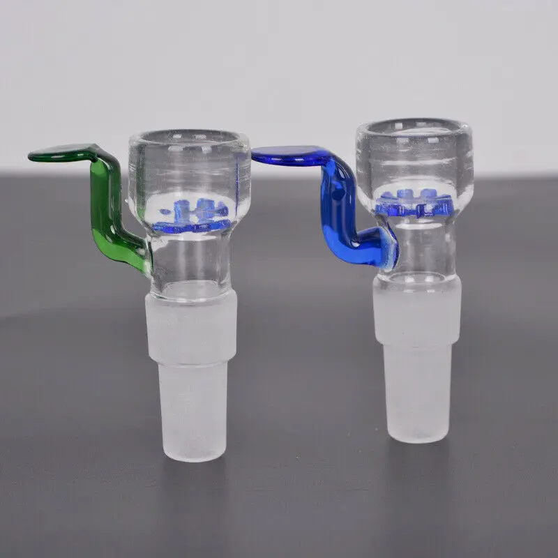 Glass bowl 14mm+19mm male filter For Water Pipe Bubbler Hookah Quartz Bnage