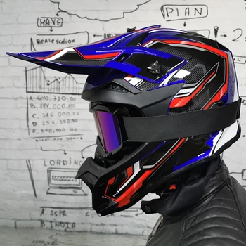 

Men High Strength Outdoor Off Road Motorcycle Moto Dirt Bike Racing Helmet Set Racing Helmet