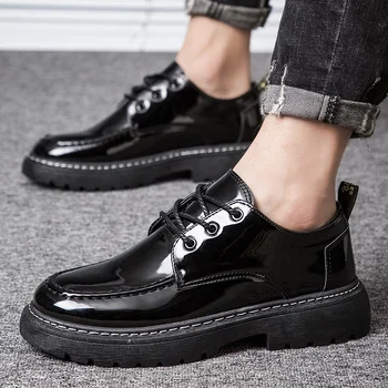 

High Quality Fashion Men Casual Shoes Hot sale Business Casual Shoes Men Breathable Spring Autumn Casual Men Shoes Black