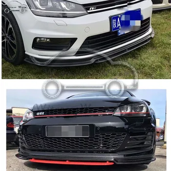 

GOLF 7 Rline Carbon Fiber Front Bumper Lip Diffuser for Volkswagon golf 7 Rline Bumper VII MK7 2014 2015 2016 Car Styling