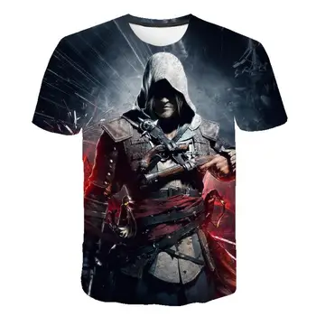

2020 newest Assassin Creed t shirt men Casual Fashion Men's Short Sleeve T-shirt boy girl hip hop t-shirt top tees gothic