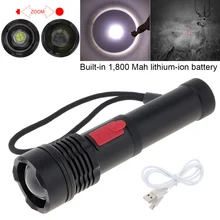 

SecurityIng LED Flashlight Super Bright Waterproof Rechargeable Zoomable Torch Light for Camping/Hiking 18650 Battery 2000 Lumen