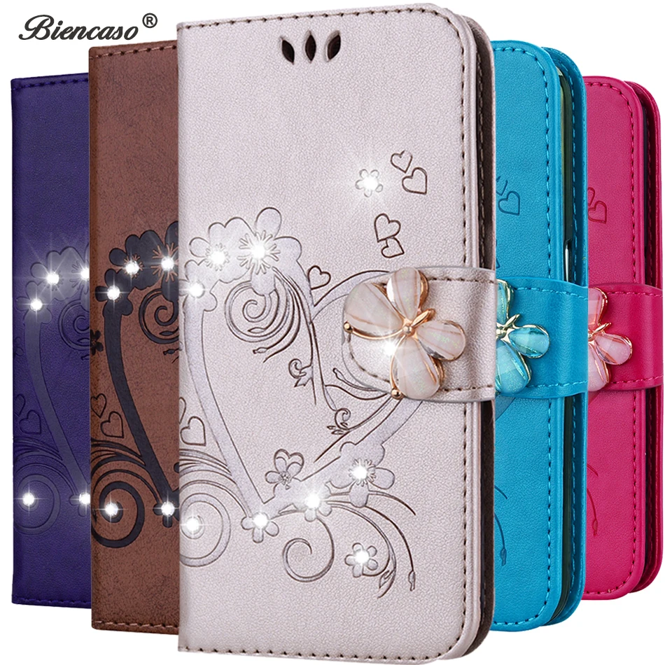 

Rhinestone Flip Wallet Cases For iPhone 11 XS Max XR X 6 6S 7 8 Plus 5 5S SE PU Leather Diamond Cover For iPod Touch 5 6 Fundas