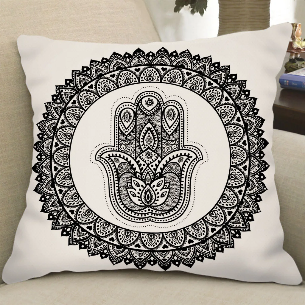 The Pattern Style Is As You Can See, Double-sided Printed Velvet Linen 45cm* 45cm Boutique Pillowcase Can Be Machine Washed