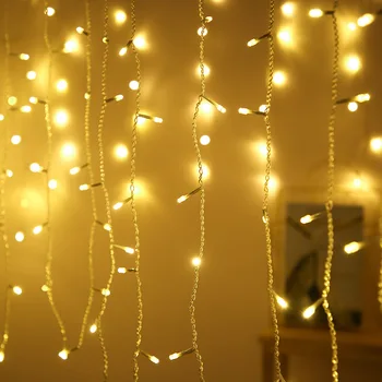 

Christmas Decorations for Home 3.5M 96led Droop 0.5m Led Curtain Icicle String Lights New Year 2020 Christmas Tree Decorations .