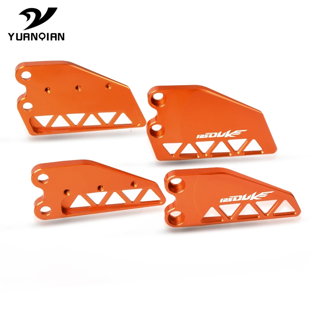125 DUKE мотоциклетные CNC алюминиевые передние пяточные защитные крышки, защита переднего тормозного цилиндра для KTM DUKE 125