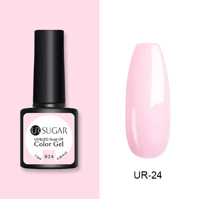 Ur Sugar 60 Цветной Гель-лак для ногтей Vernis полуперманентный УФ Гель-лак для ногтей замачиваемый Гель-лак для ногтей Гель-лак для маникюра - Цвет: 24