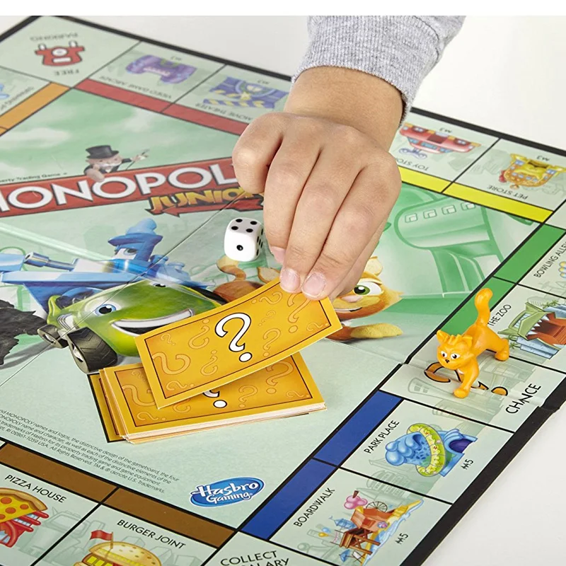 Hasbro Monopoly Junior Jogos Para Crianças Família Festa Jogos De Tabuleiro  Para Crianças Jogo De Mesa Educacional Brinquedos Para Crianças Presente -  Jogos Para Festas - AliExpress