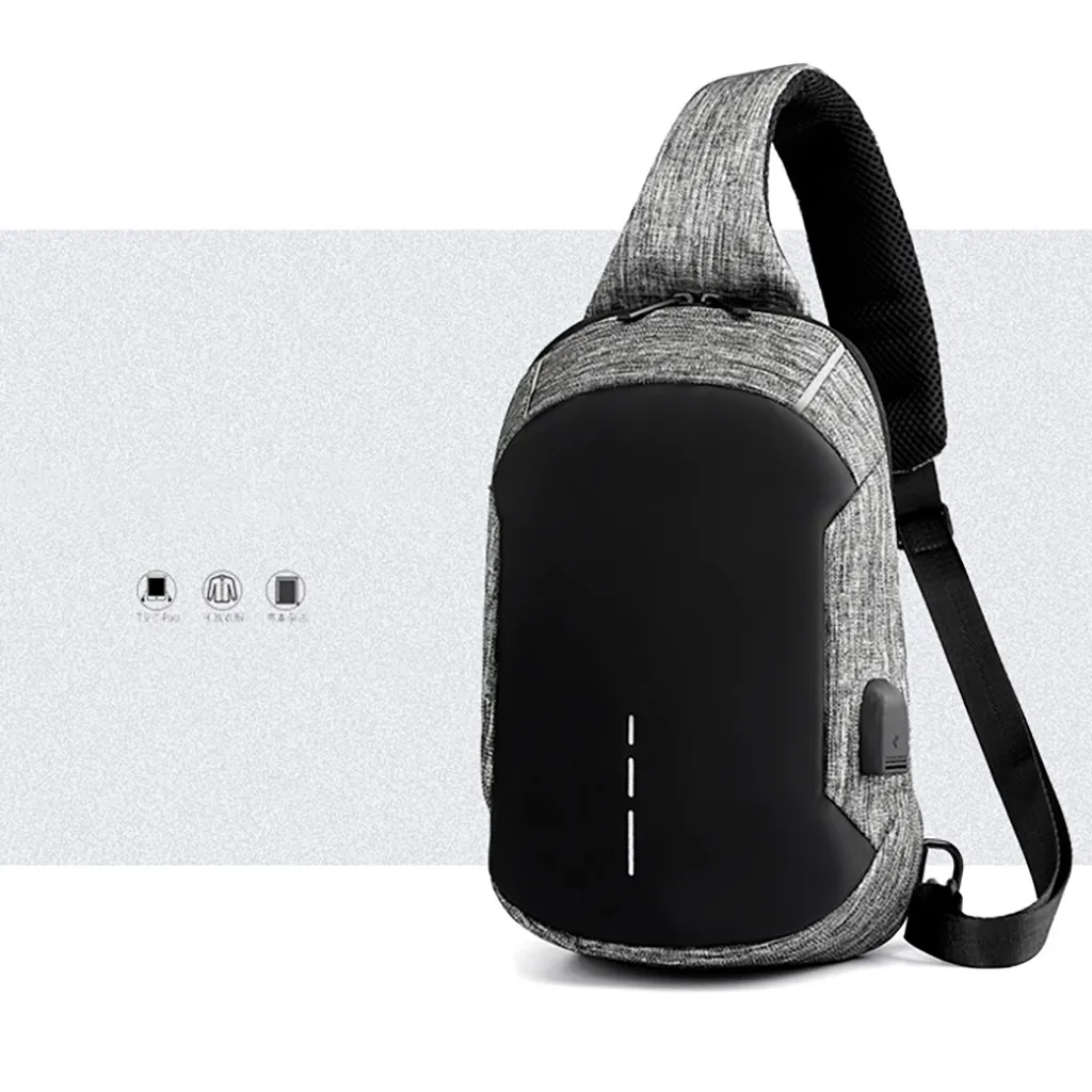 MAIOUMY сумка для ноутбука, повседневная мужская сумка, сумки на плечо, мужские многофункциональные водонепроницаемые нагрудные сумки, usb зарядный интерфейс, спортивные уличные