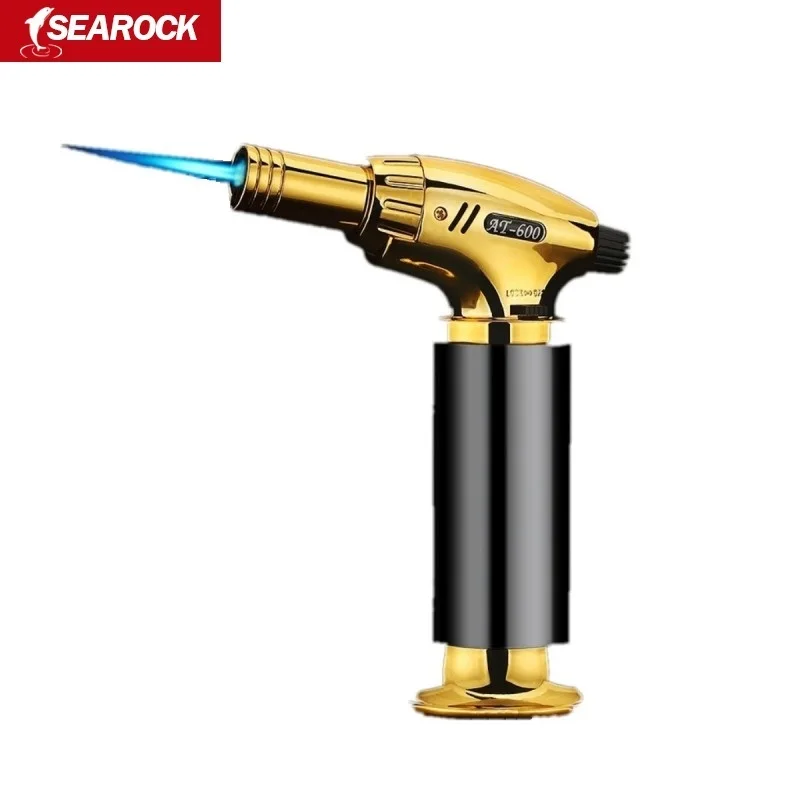 

Outdoor BBQ Lighter Cigar Torch Turbo Lighter Jet Butane Gas Cigarette 1300 C Spray Gun Windproof Metal Flame Gun For Kitchen