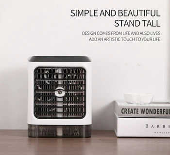 

Air Cooler Arctic Air Mini Portable Air Conditioner 7 Colors Light Conditioning Humidifier Purifier USB Desktop Air Cooler Fan