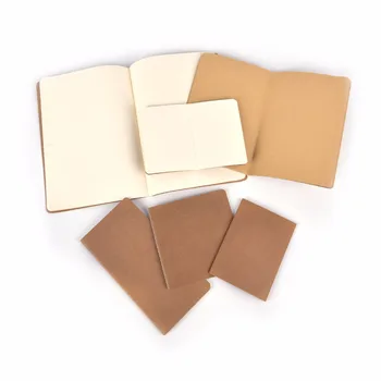 

Cowhide Paper Notebook Blank Notepad Book Vintage Soft Copybook Daily Memos Kraft Cover Journal Notebooks