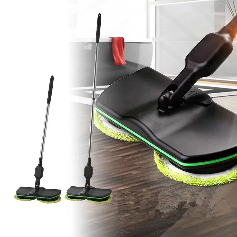 Spin Maid Rechargeable Cordless Powered Floor Cleaner Scrubber Polisher Mop Household Cleaning Tools Home Car Wash Mop Pads