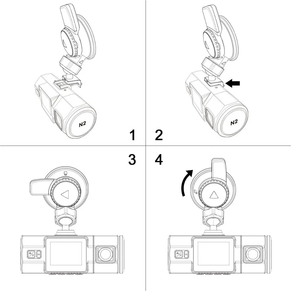 VANTRUE мини USB порт лобовое стекло автомобиля присоска крепление для N2 Pro/N2/T2/R3/X3