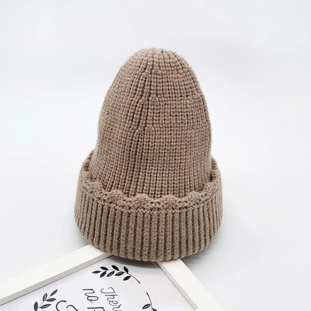 Коричневый Nieuwe Aankomst Baby Meisje Jongen, зимняя детская Шапка-бини, Шапка-бини Haak Elasticiteit, вязаная теплая шапка Hoeden Kinderen A2 - Цвет: Коричневый