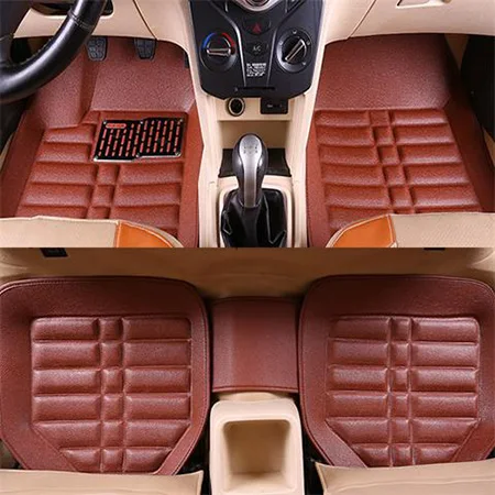 Кожаные автомобильные коврики для opel antara astra k h j g zafira tourer Vectra автомобильные аксессуары автомобильный кожаный коврик для ног - Название цвета: Color 3