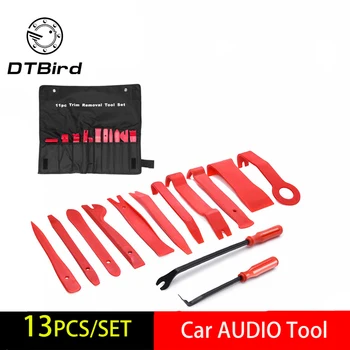 

13 PCS Car Audio Maintenance kit Auto Trim Stereo Repair Panel Remover Pry Bar Car Dash Radio Door Trim Panel Clip Tools set