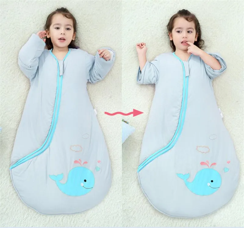 Winter newborn baby sleeping sack bunting kids sleepsack cotton anti-kicking quilt sleeping bag warm baby envelope sleeping bags - Цвет: Spring or Fall M