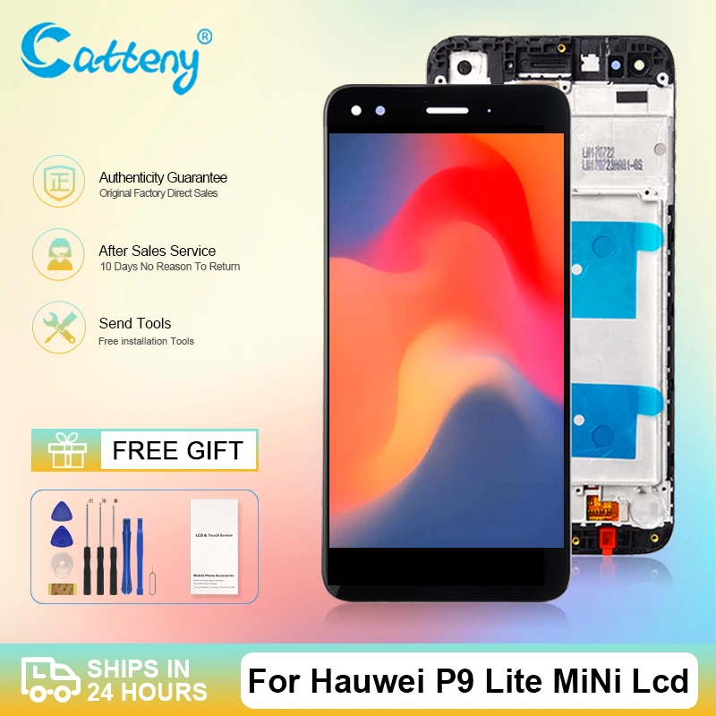 Оптовая продажа 5 0 дюймовый для Huawei P9 Lite Mini Lcd с сенсорным экраном дигитайзер в