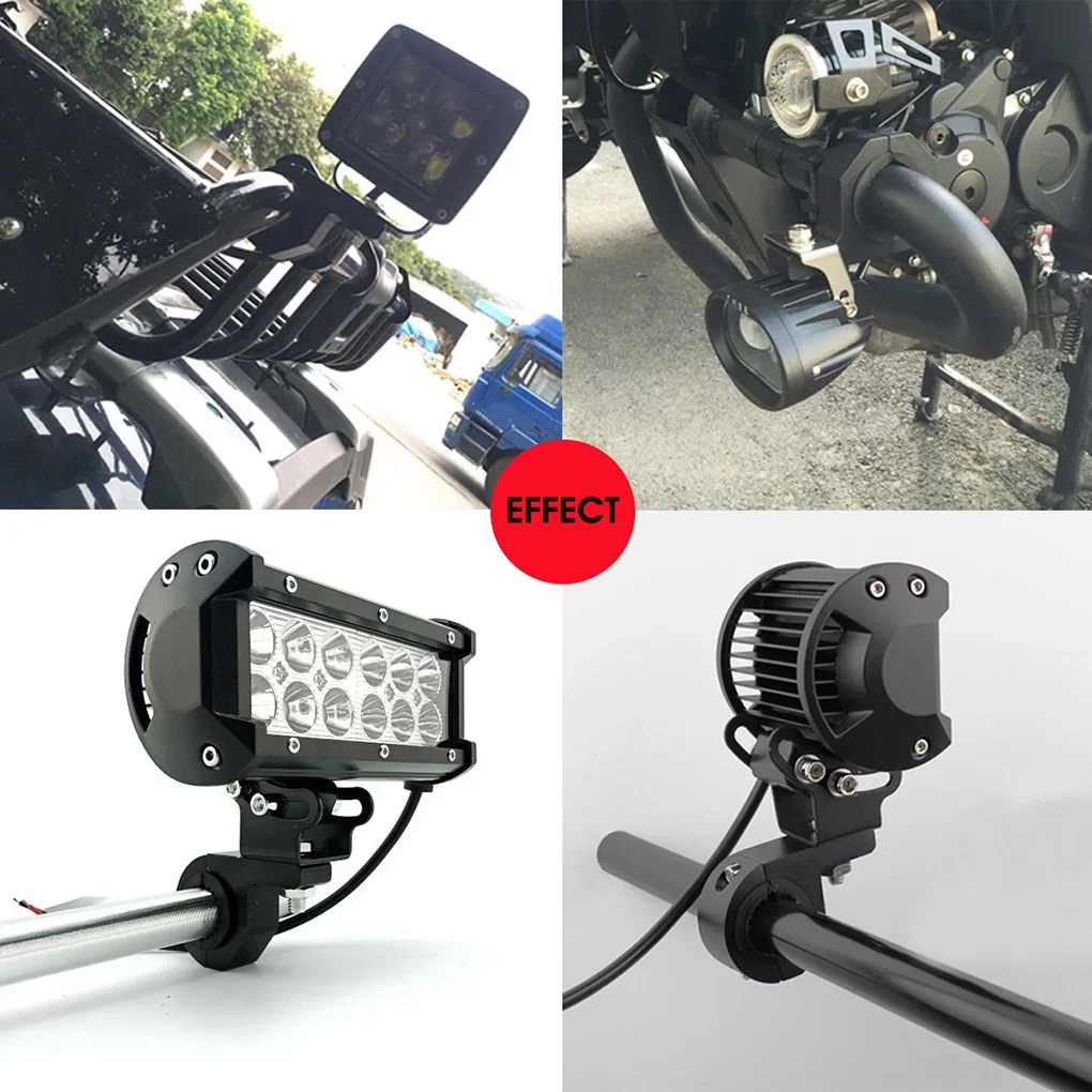 1 пара Сменный алюминиевый светодиодный светильник для ATV UTV Truck, монтажный кронштейн, НАБОР ЗАЖИМОВ 25-32 мм