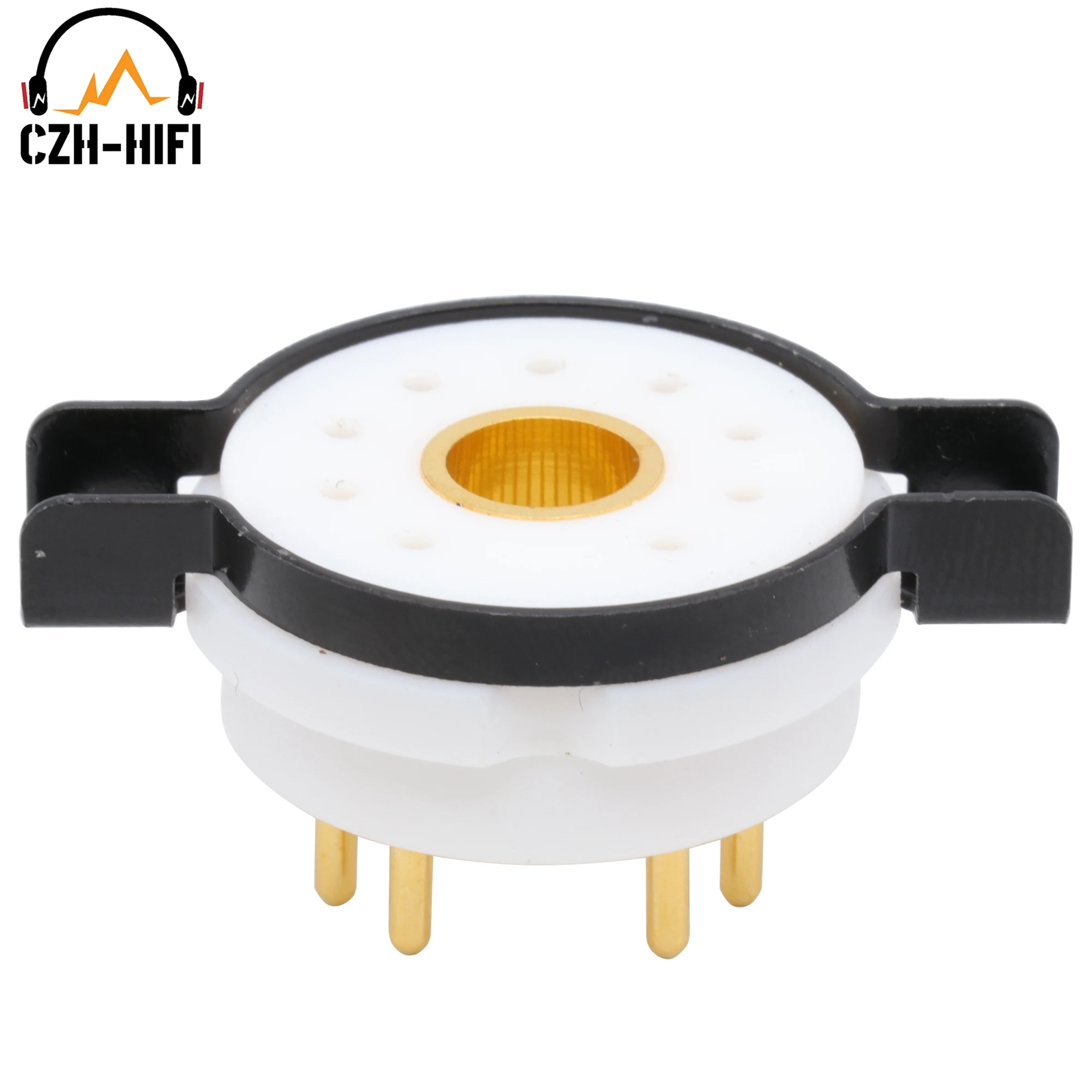 1개 EIZZ 하이엔드 9핀 PTFE 진공관 소켓 전자 밸브 베이스 WE34 WE429 8233 6S45P WE418A 앰프 DIY 키트용