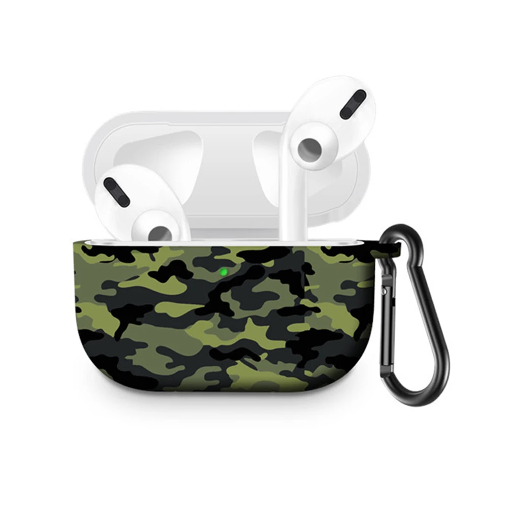 Камуфляжный чехол ACCNIC для Apple Airpods Pro, чехол с брелком, силиконовый защитный чехол для AirPod Pro 3, Беспроводная зарядка