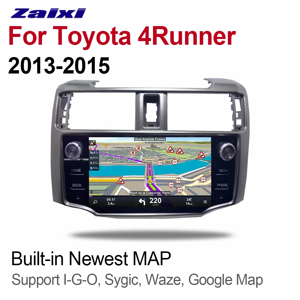 ZaiXi 9 "Android 8 1 Octa Core автомобильное радио для Toyota 4runner 2013 ~ 2015 мультимедийный плеер