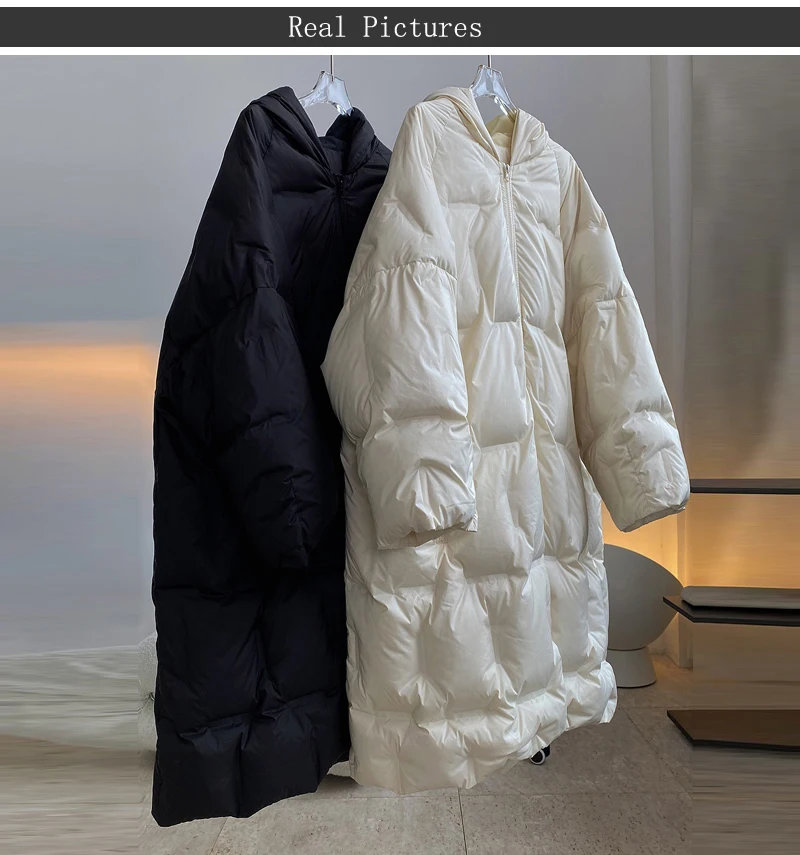 Luxury White Long women's winter jackets Newest Fashion
