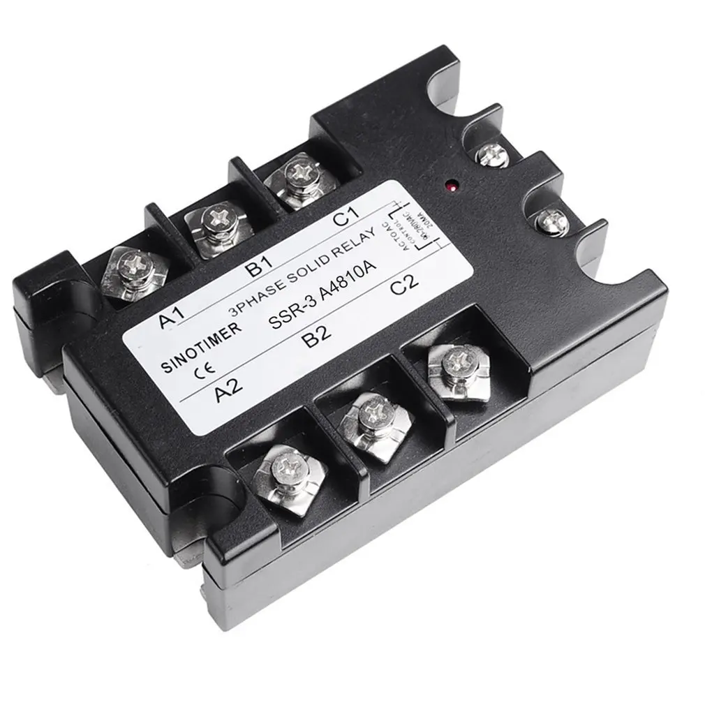 SSR 3-фазное твердотельное реле SSR-3 AC к 25 трехфазное 25A Rele |