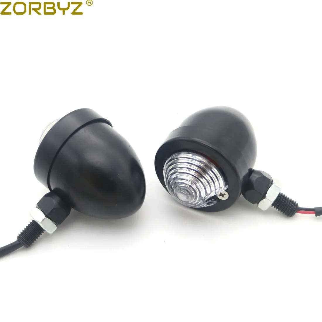 ZORBYZ мотоцикл черный тяжелый металл Пуля указатель поворота сигнала поворота для Harley Honda Yamaha Suzuki