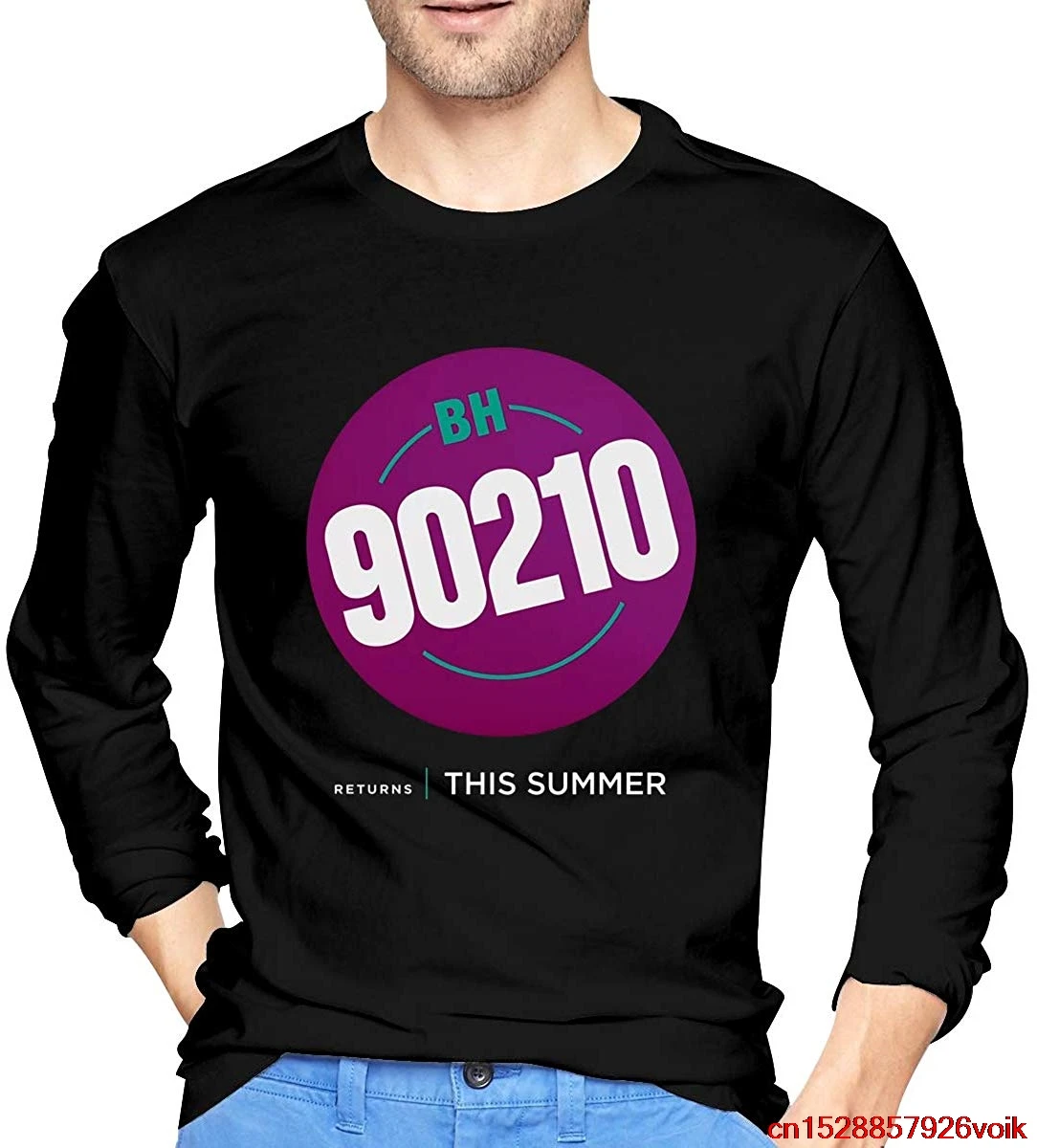 FGHFG BH 90210 логотип мужская футболка с круглым воротником Унисекс Мужская wo |