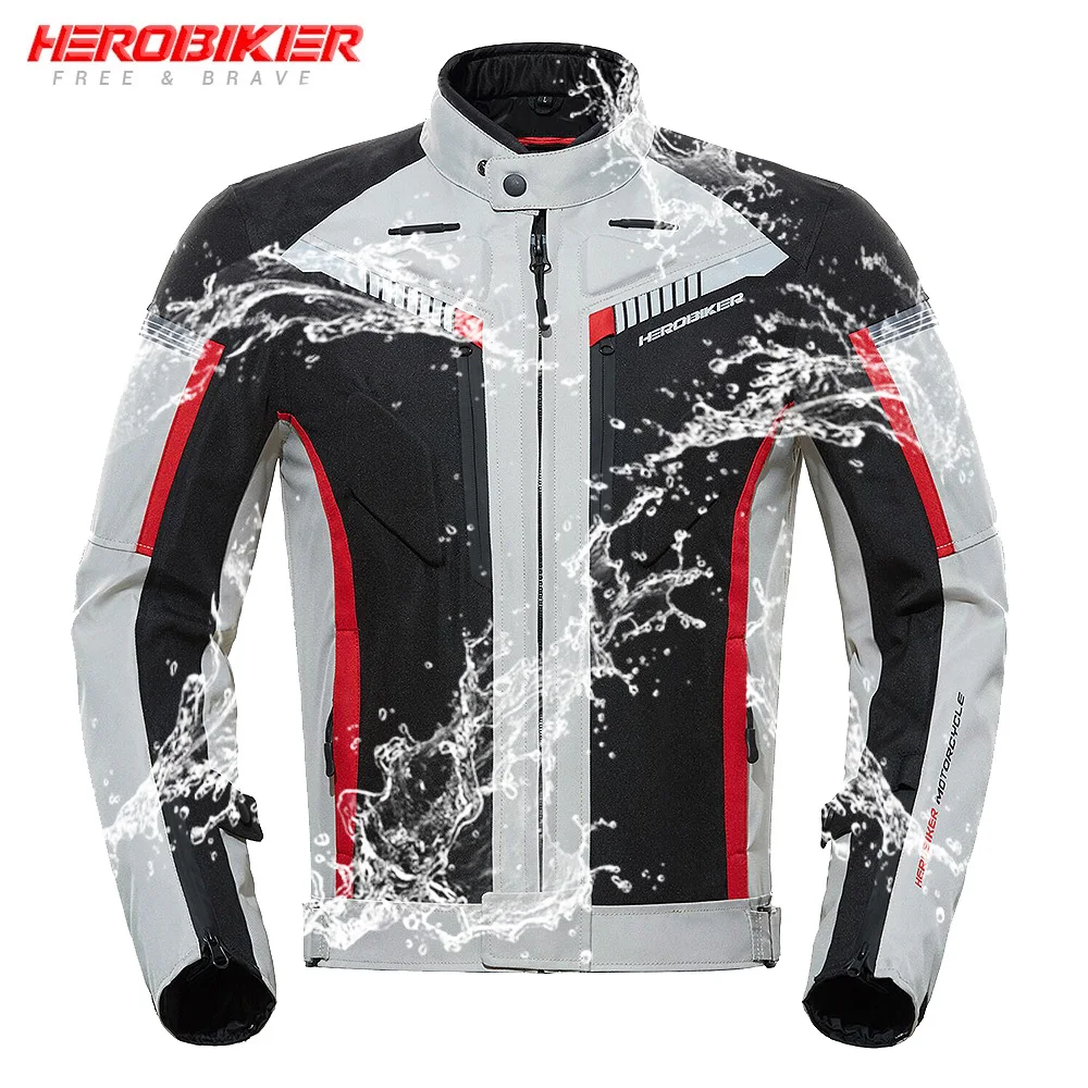 Новая осенне зимняя мотоциклетная куртка HEROBIKER водонепроницаемая ветрозащитная