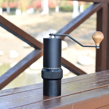 

Manual coffee grinder portable adjustable coffee mill household coffee tools Titanium plating 304stainless steel burr