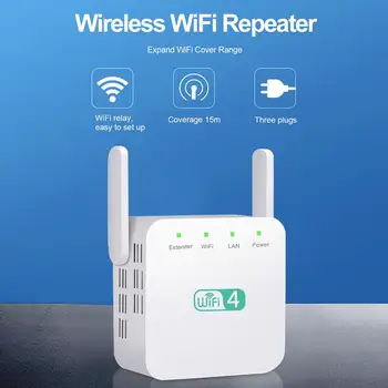 

2.4GHz 300Mbps Wireless Repeater WiFi Range Extender Booster Signal Amplifier Routers WiFi Booster WiFi 2.4GHz, 802.11 b/g/n